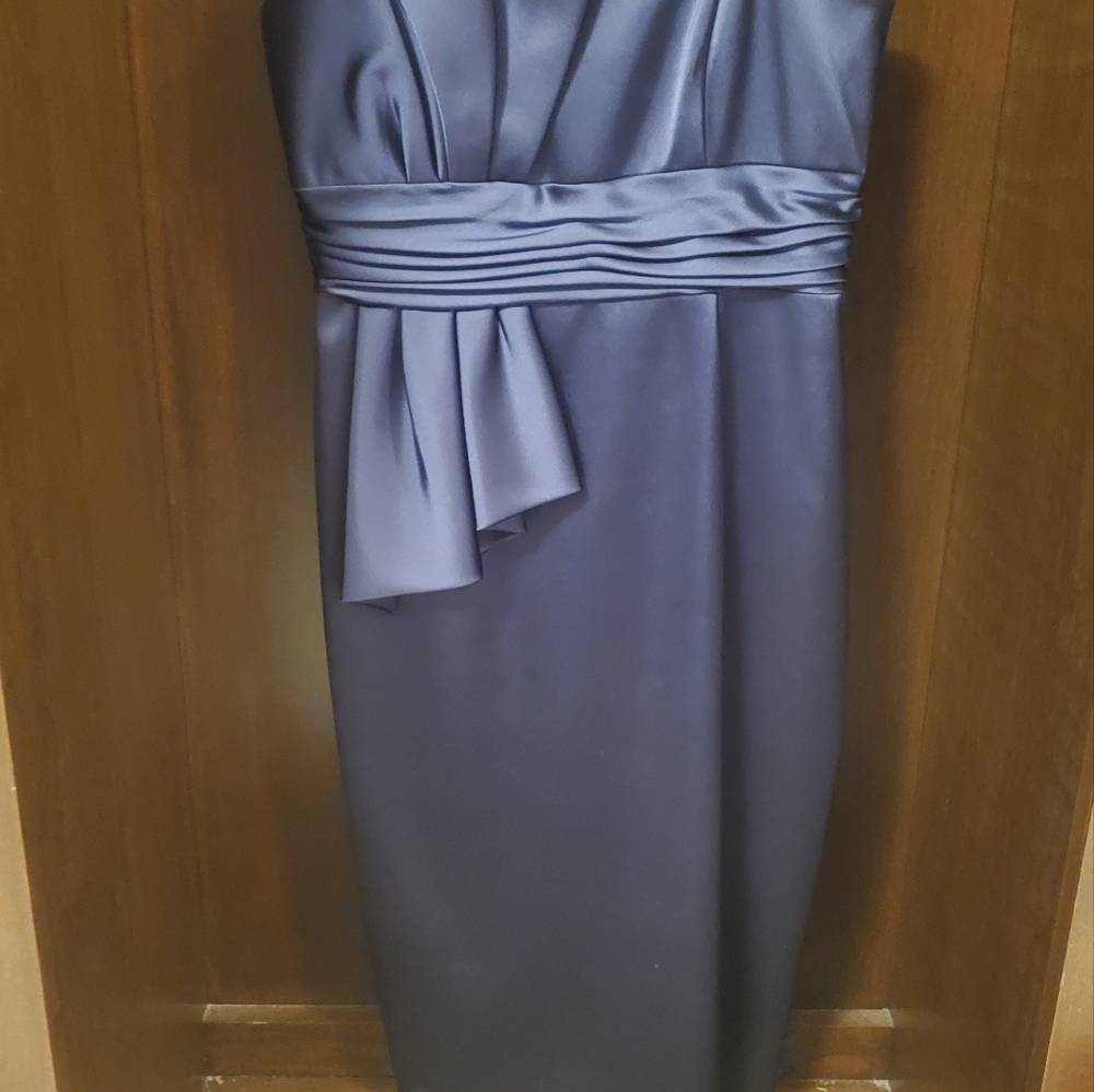 David Meister Size 2 Satin Cocktail Dress